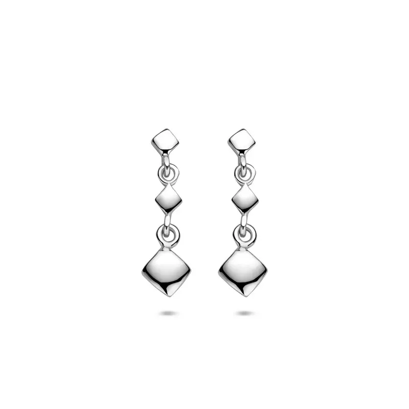 Hangende oorbellen 20 mm zilver