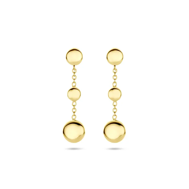 Hangende oorbellen 24 mm 14K geelgoud