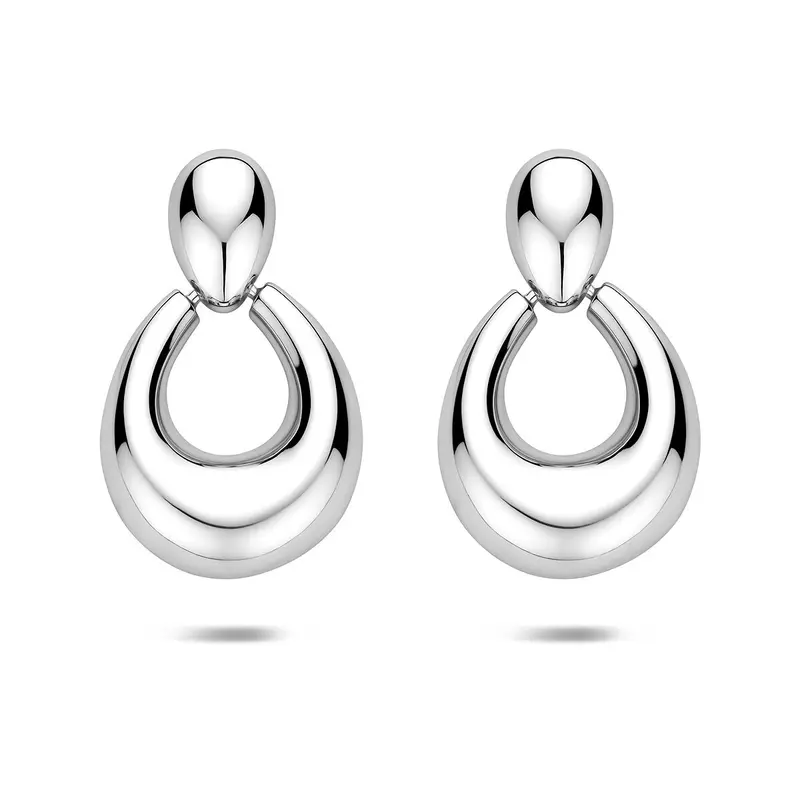 Hangende oorbellen 31 mm zilver