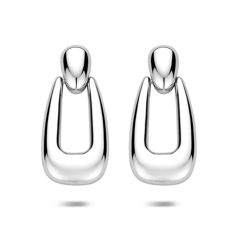 Hangende oorbellen 32,5 mm zilver