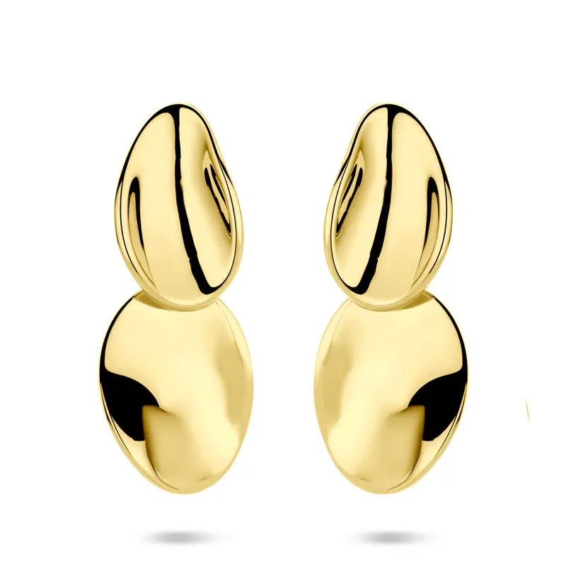 Hangende oorbellen 32 mm 1 micron zilver verguld