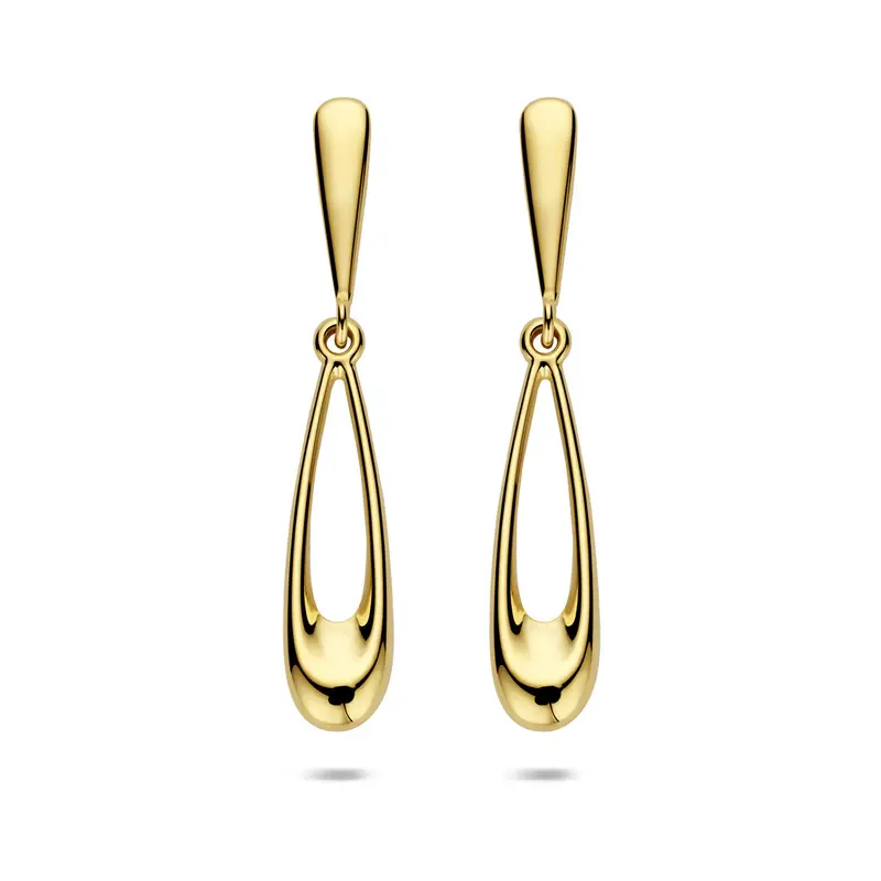 Hangende oorbellen 35 mm 14K geelgoud