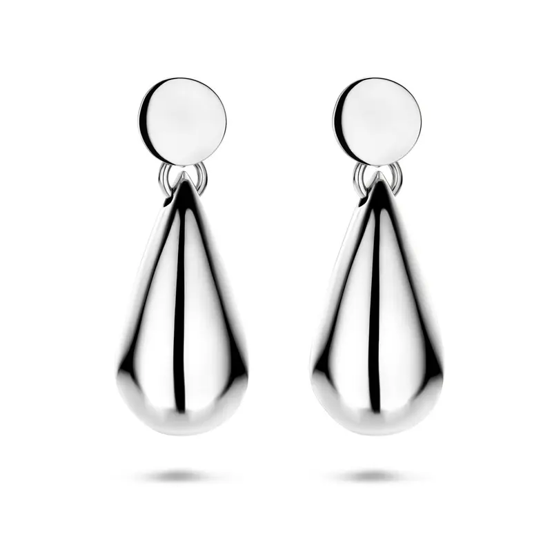 Hangende oorbellen druppel 41 mm zilver