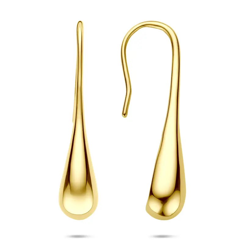 Hangende oorbellen franse haak 38 mm 1 micron zilver verguld
