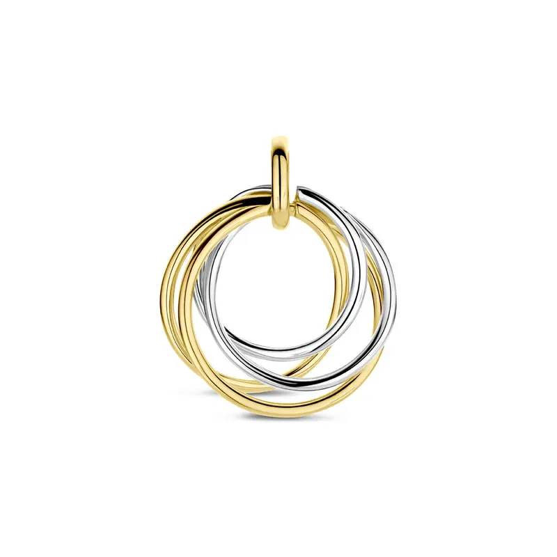 Hanger 21 mm 14K bicolor goud