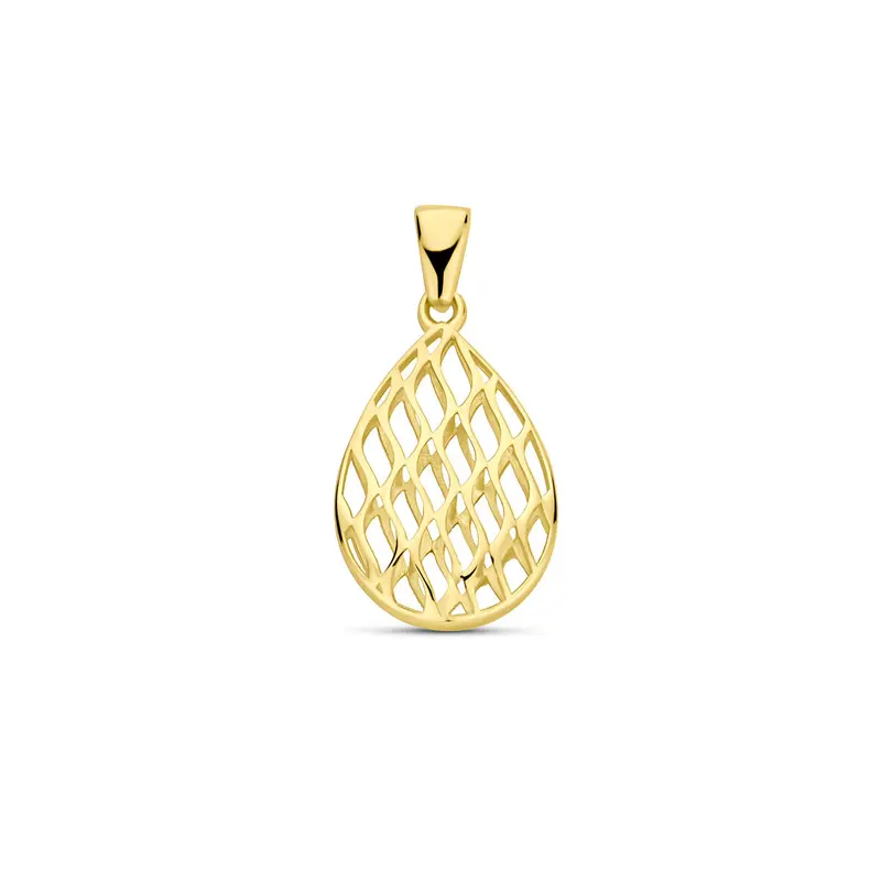 Hanger 24 mm 14K geelgoud
