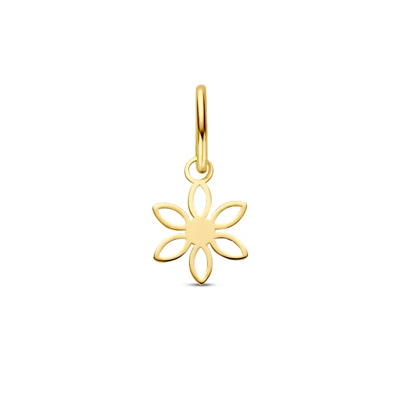 Hanger bloem 14K geelgoud 6,5 mm – 4035965