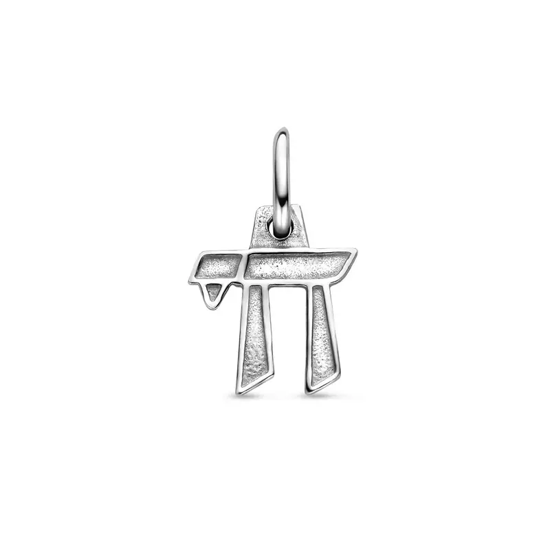 hanger chai teken zilver gerhodineerd