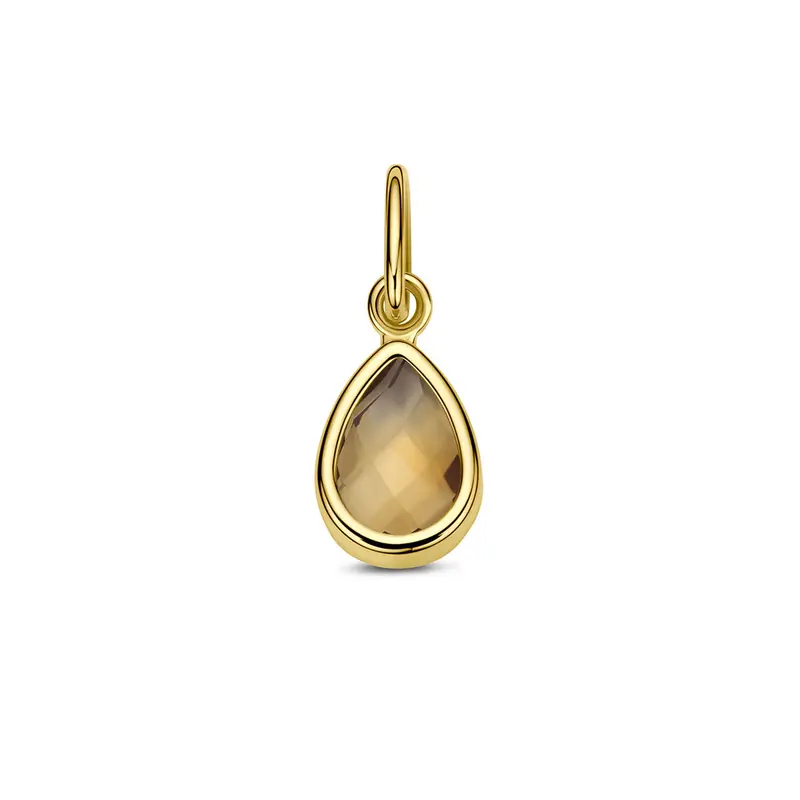 Hanger citrien 14K geelgoud 7,5 mm