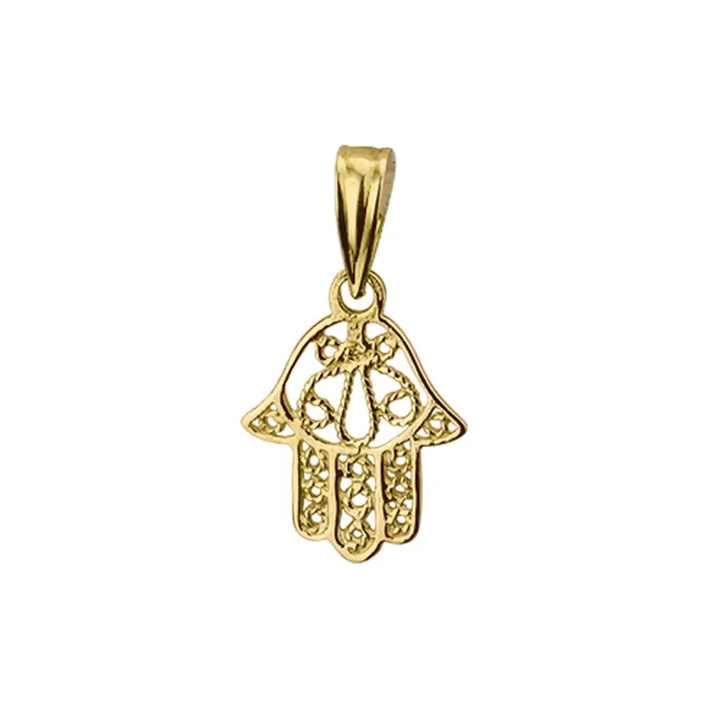 hanger fatima hand 14K geelgoud