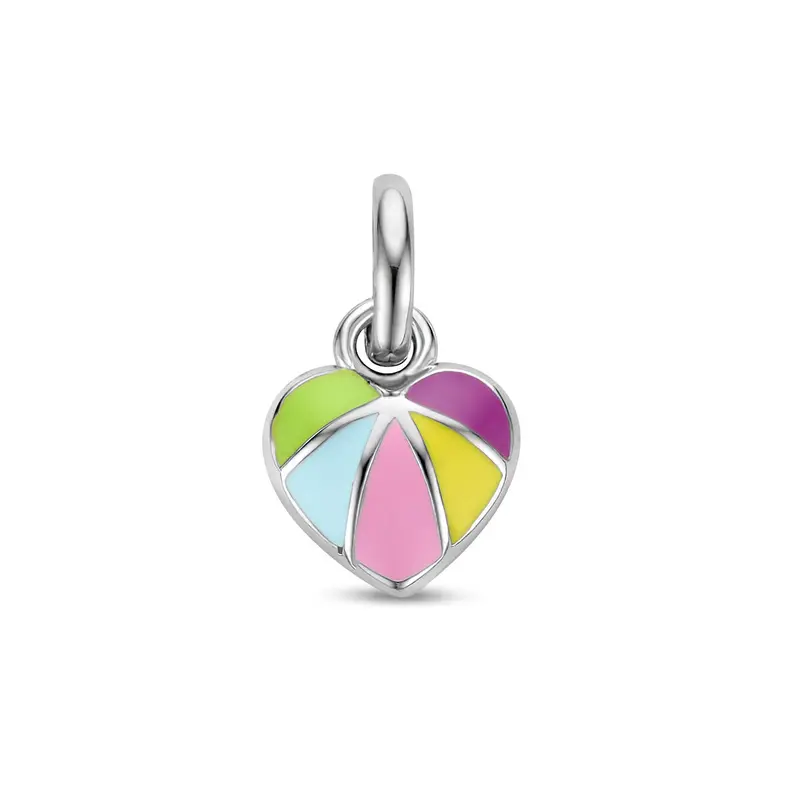 hanger hart zilver gerhodineerd