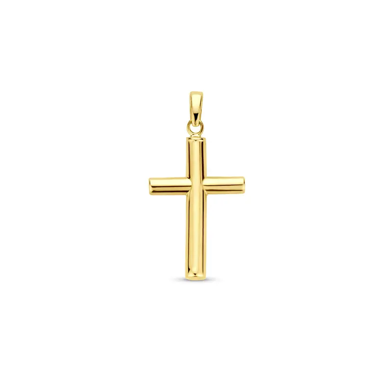 hanger kruis 28 mm 14K geelgoud