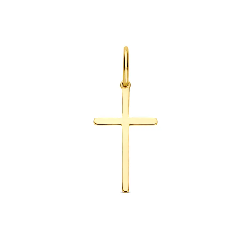 Hanger kruis 9K geelgoud 18 mm – 8000781