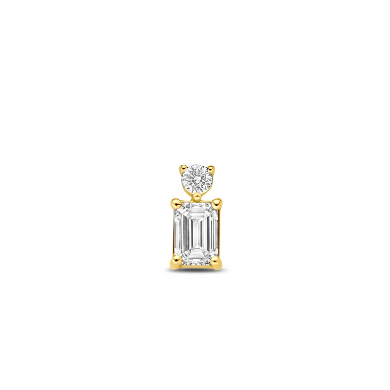 Hanger lab grown diamant 14K geelgoud 0.33ct f vs 7,5 mm – 4036152