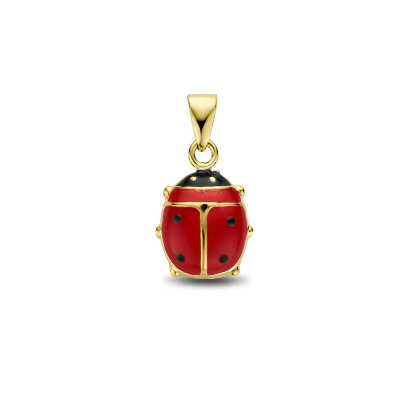 hanger lieveheersbeestje 14K geelgoud