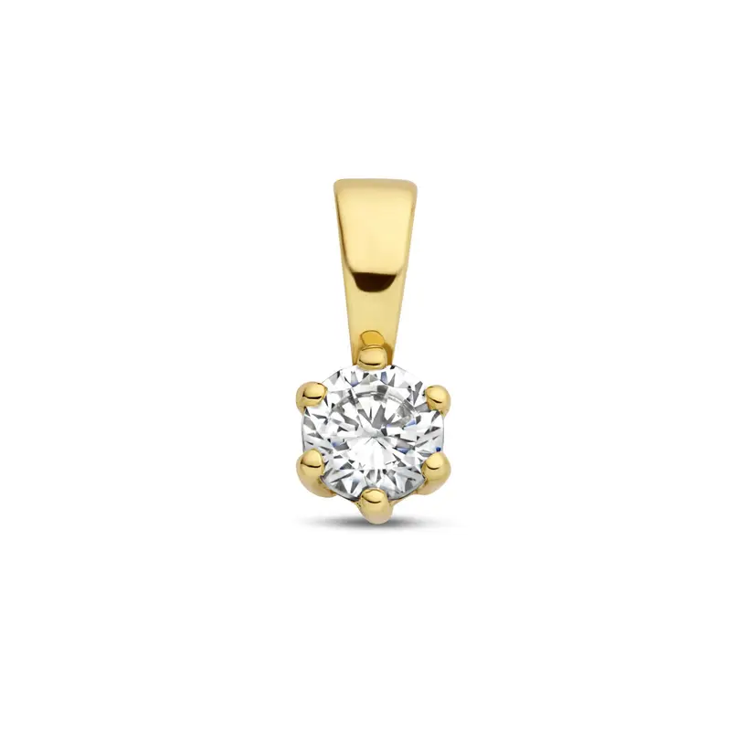 hanger met geboortesteen 14K geelgoud