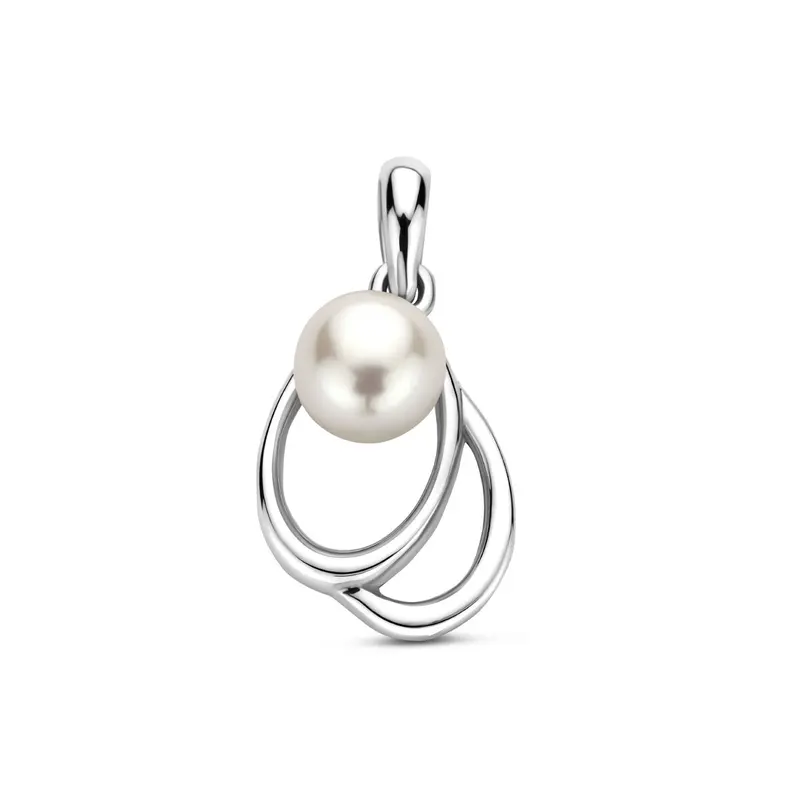 Hanger parel 15,5 mm zilver