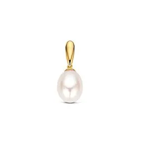 Hanger parel 9K geelgoud 8 mm