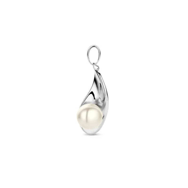 hanger parel zilver gerhodineerd