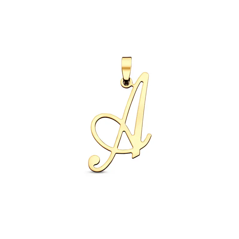 Hanger sierletter 29 mm 14K geelgoud