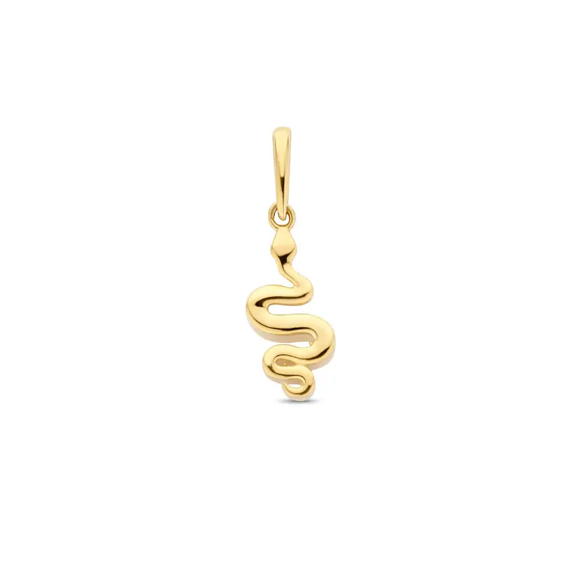 Hanger slang 9K geelgoud 12,5 mm