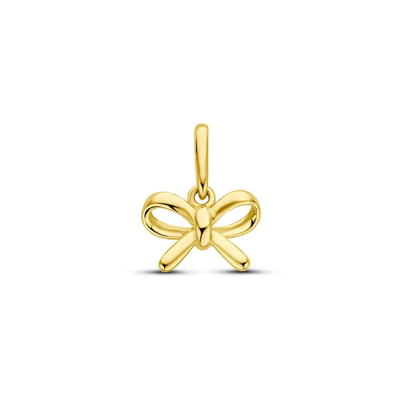 Hanger strik 12 mm 14K geelgoud