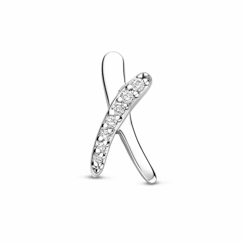 Hanger zirkonia 15 mm gerhodineerd zilver – 1341920