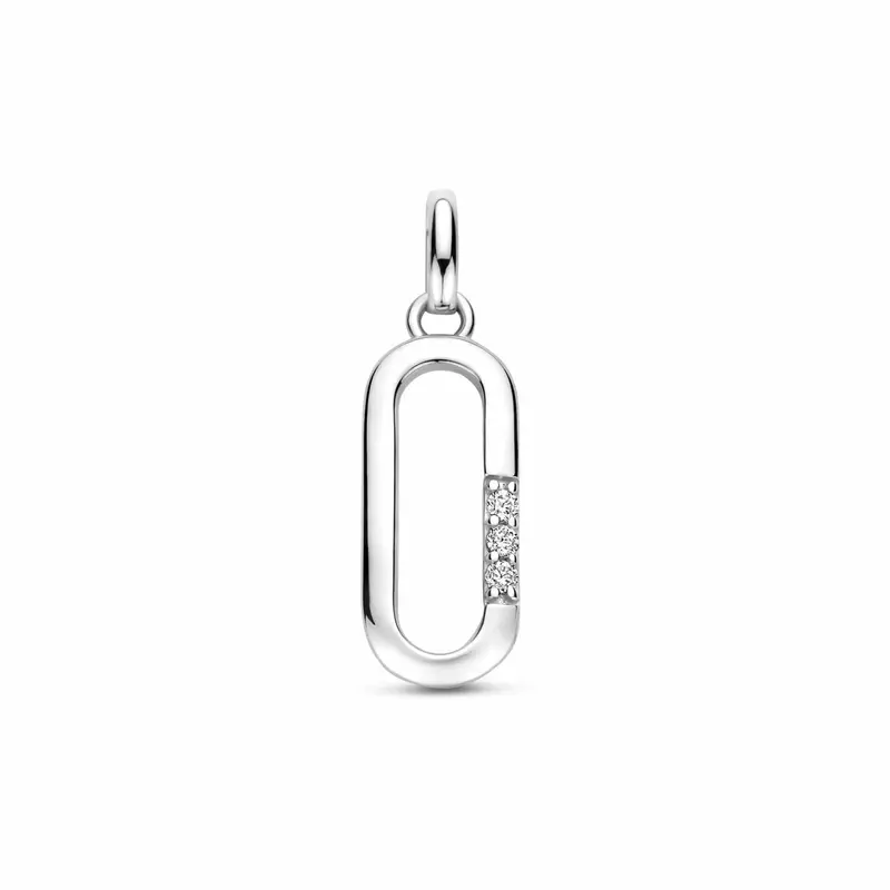 Hanger zirkonia 20 mm gerhodineerd zilver – 1341823