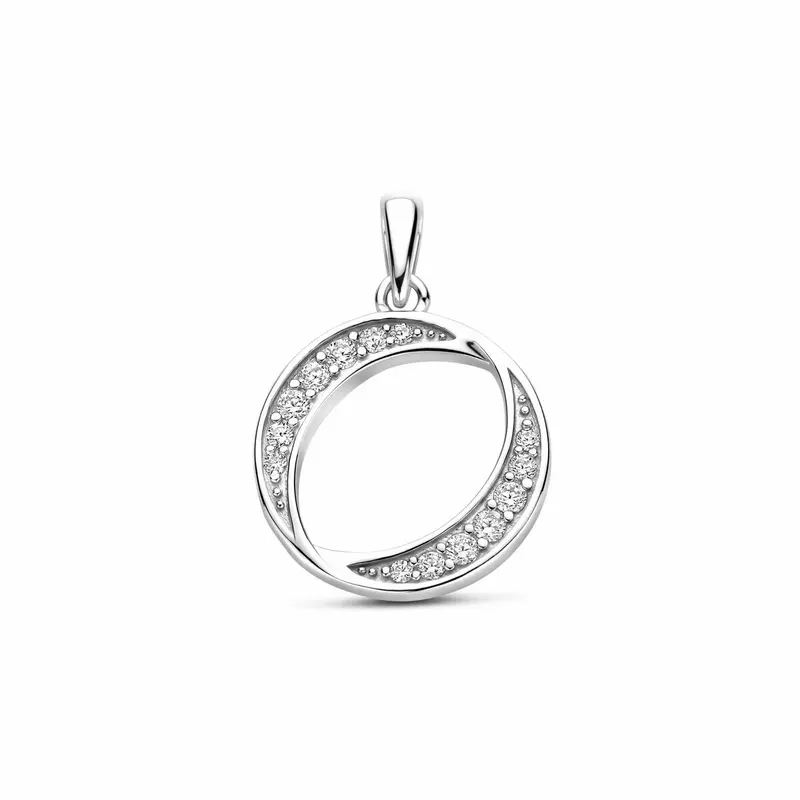 Hanger zirkonia 23 mm gerhodineerd zilver – 1341907