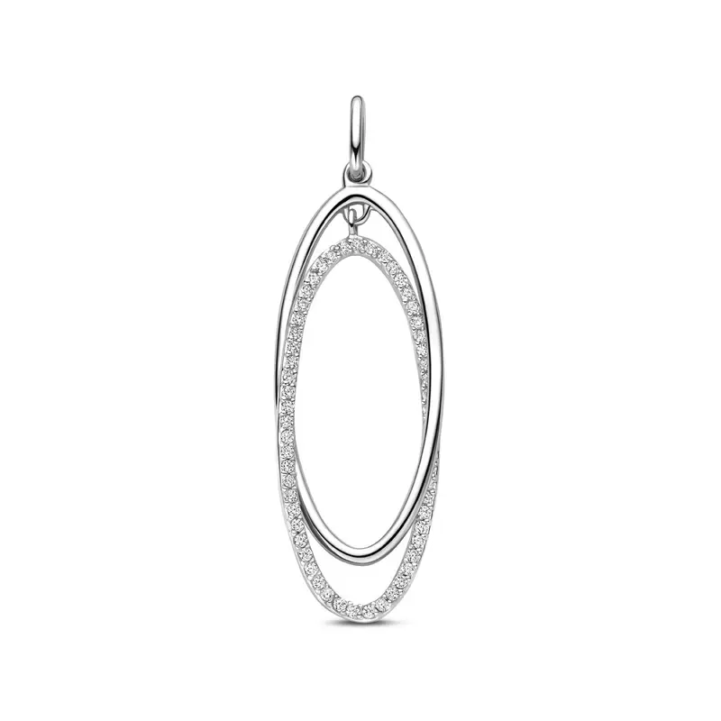 Hanger zirkonia 50 mm zilver