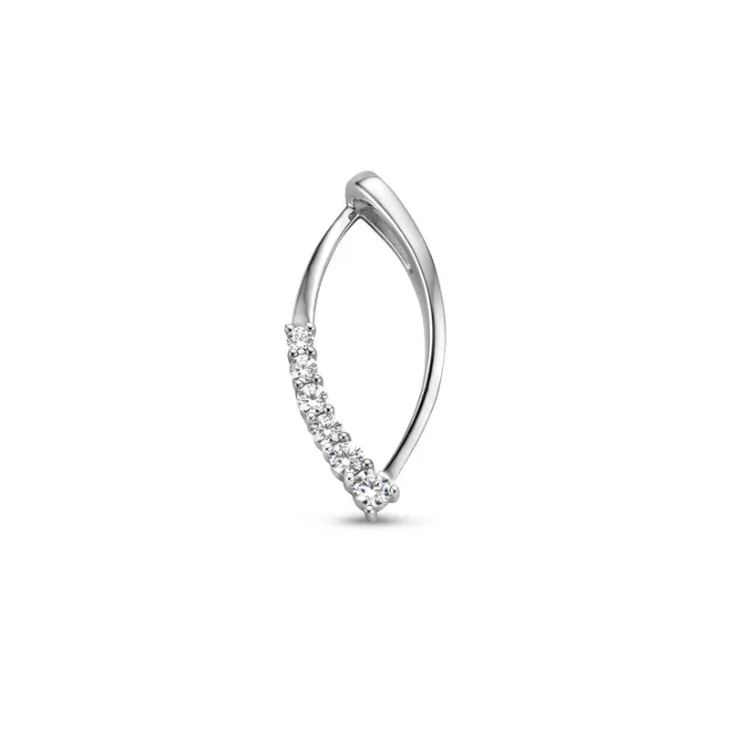 hanger zirkonia zilver gerhodineerd