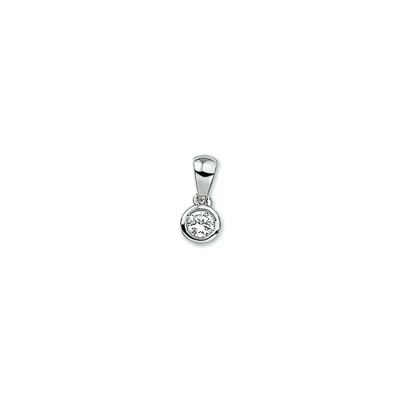 hanger zirkonia zilver gerhodineerd
