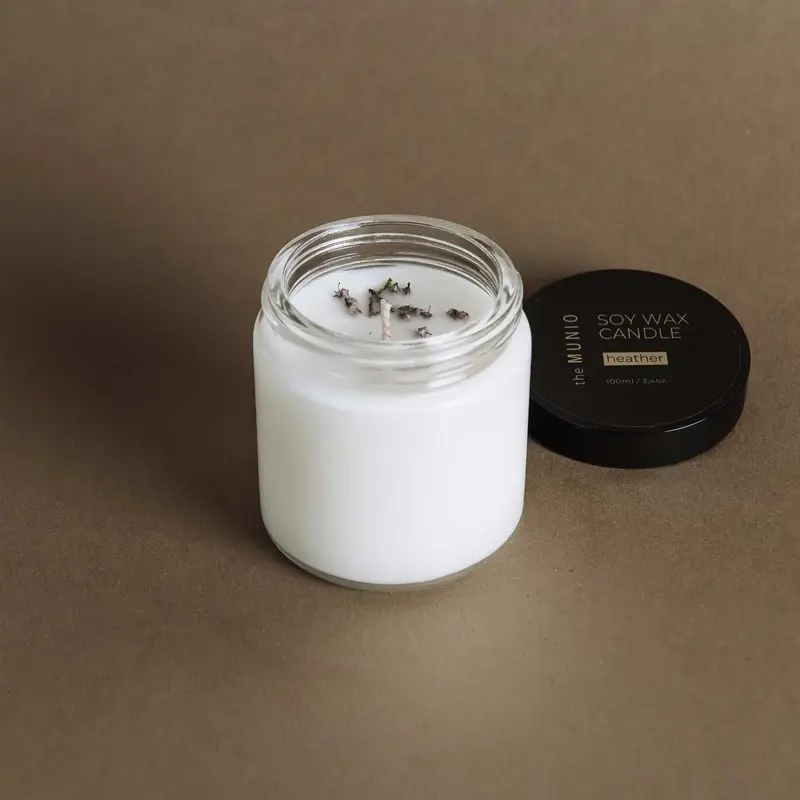 Heather Mini Candle in A Glass Votive - Eco Soy