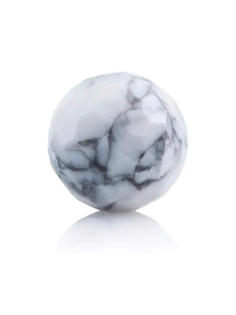 Howlite - Facet 14mm