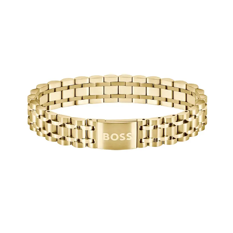 Hugo Boss Armband HBJ1580645 Heren Goudkleurig 19 cm