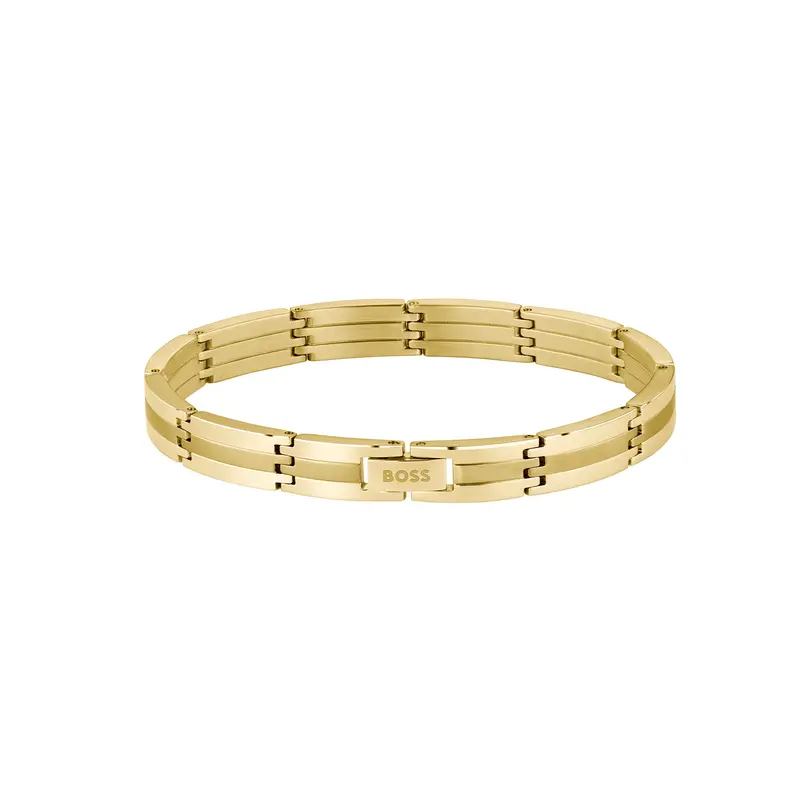 Hugo Boss Armband HBJ1580805 Heren Goudkleurig 19 cm