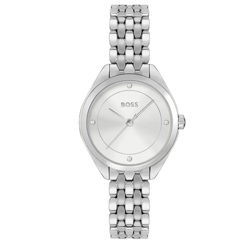 Hugo Boss Dames Horloge HB1502722 30 mm Zilverkleurig