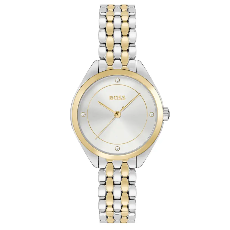 Hugo Boss Dames Horloge HB1502724 30 mm Zilverkleurig