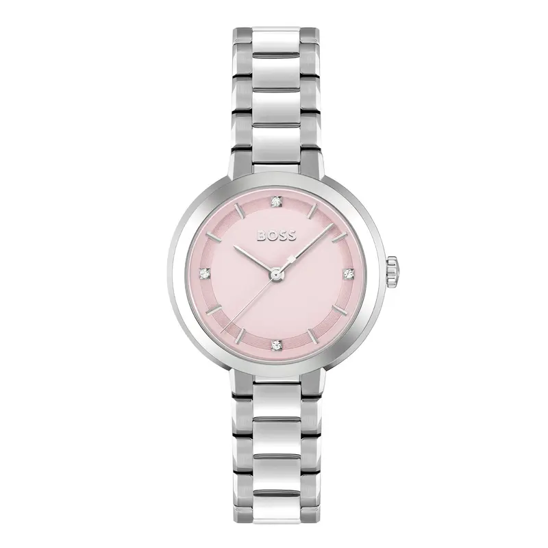 Hugo Boss Dames Horloge HB1502757 34 mm Zilverkleurig