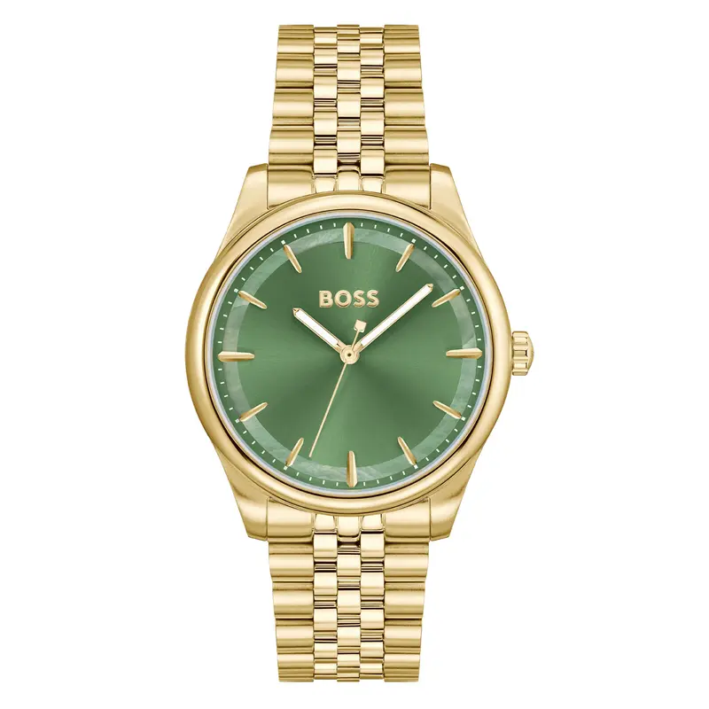 Hugo Boss Dames Horloge HB1502780 36 mm Goudkleurig