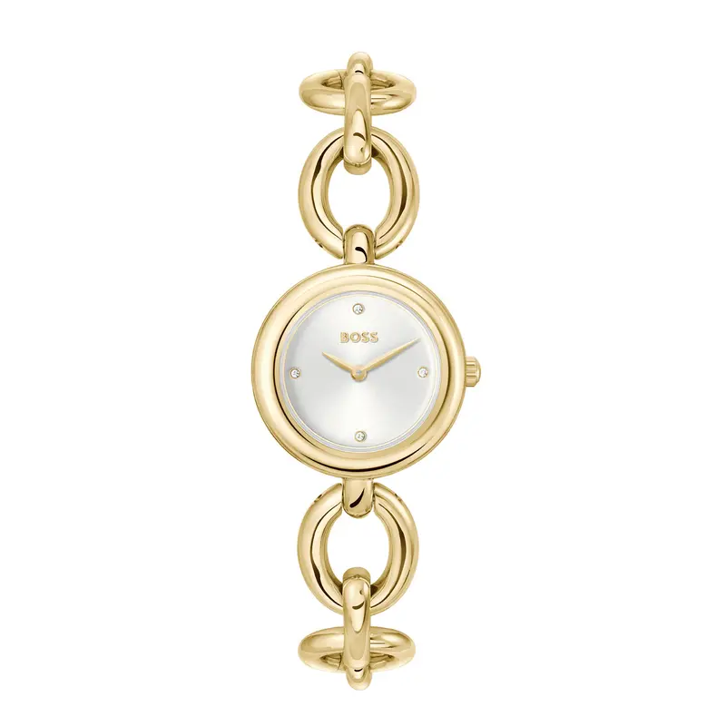 Hugo Boss Dames Horloge HB1502792 28 mm Goudkleurig