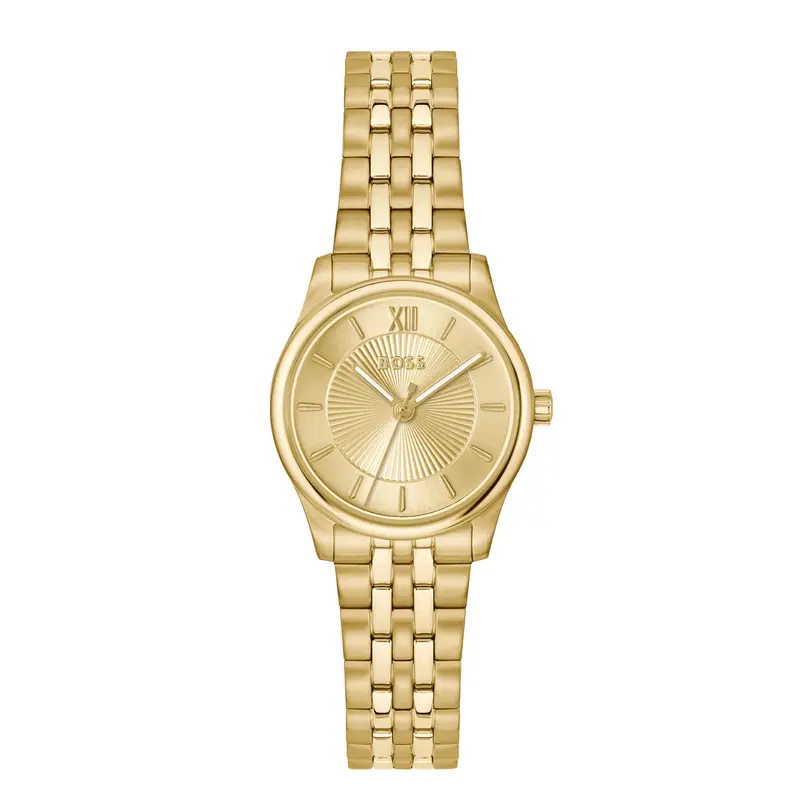 Hugo Boss Dames Horloge HB1502843 25 mm Goudkleurig