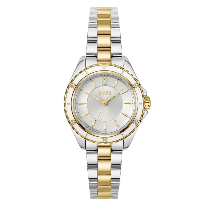 Hugo Boss Dames Horloge HB1502848 30 mm Zilverkleurig