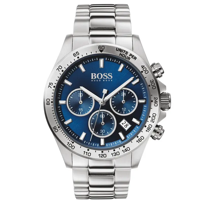Hugo Boss Heren Horloge HB1513755 43 mm Zilverkleurig