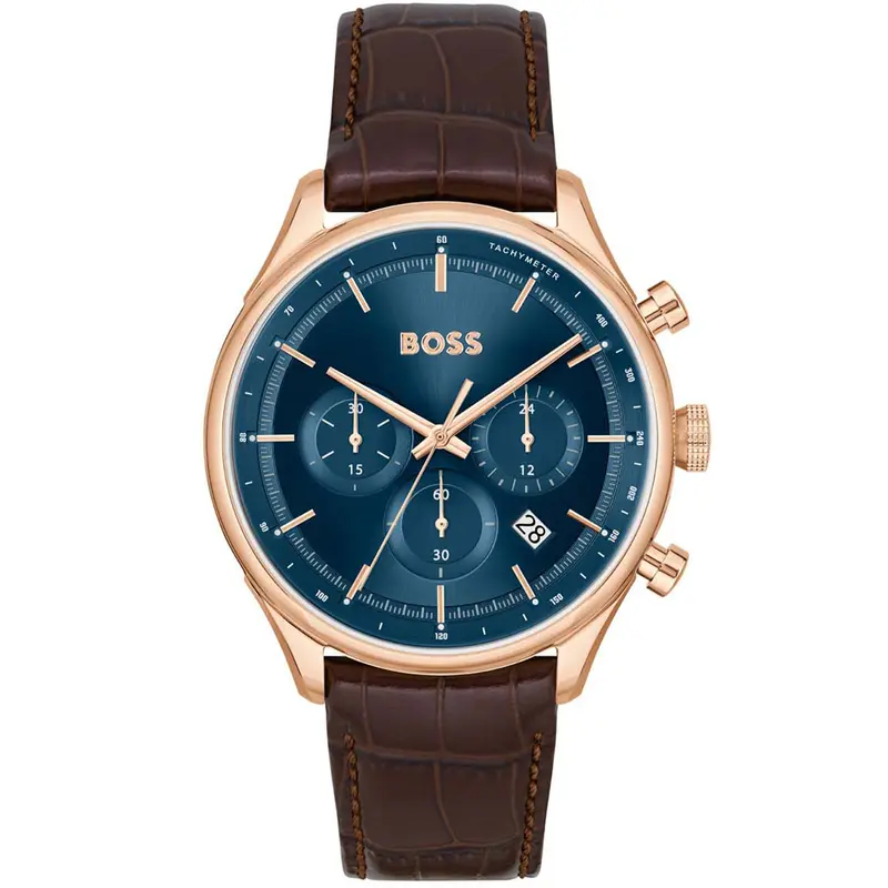 Hugo Boss Heren Horloge HB1514050 45 mm Rosékleurig