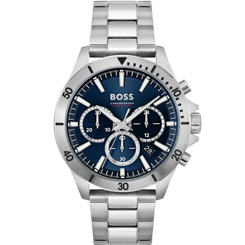 Hugo Boss Heren Horloge HB1514069 44 mm Zilverkleurig