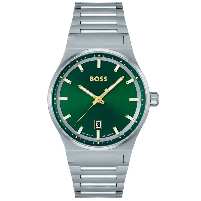 Hugo Boss Heren Horloge HB1514079 41 mm Zilverkleurig