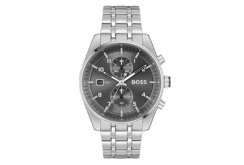 Hugo Boss Heren Horloge HB1514151 44 mm Zilverkleurig