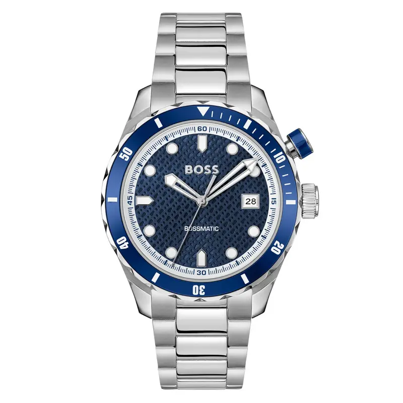 Hugo Boss Heren Horloge HB1514177 42 mm Zilverkleurig