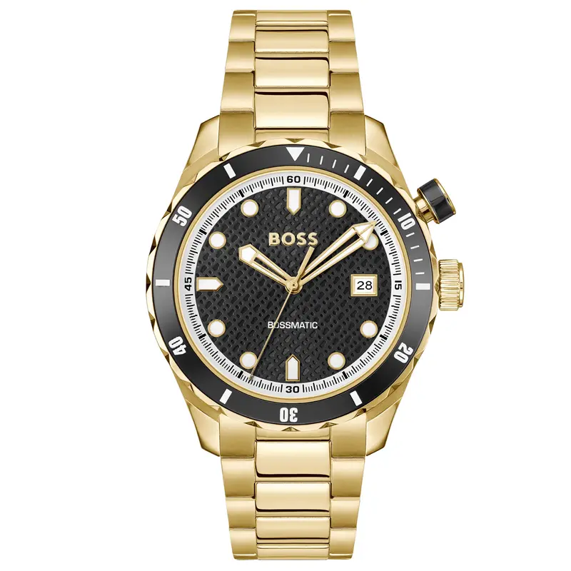 Hugo Boss Heren Horloge HB1514180 42 mm Goudkleurig